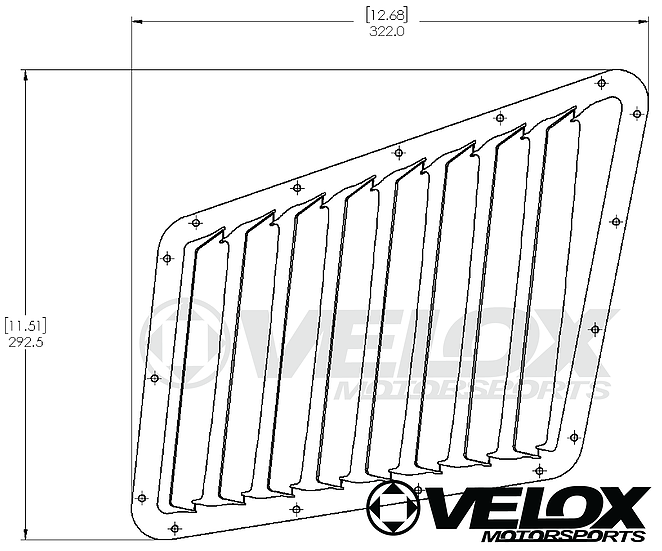 Verus Engineering Ford Focus RS/ST - Hood Louver Kit