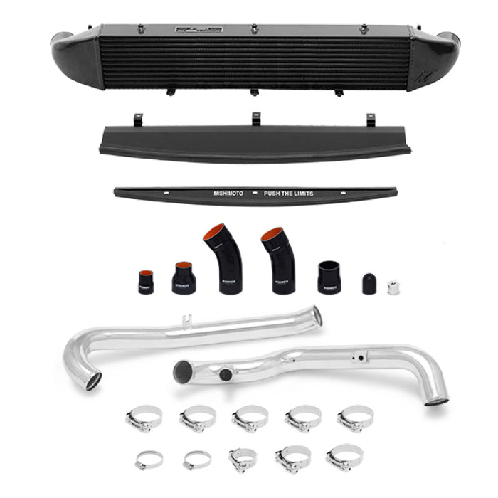 Mishimoto 2014-2016 Ford Fiesta ST 1.6L Front Mount Intercooler (Black) Kit w/ Pipes (Silver)