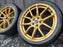 Used set of Option Lap R716 in Top Secret Gold. 18x9.5 +35