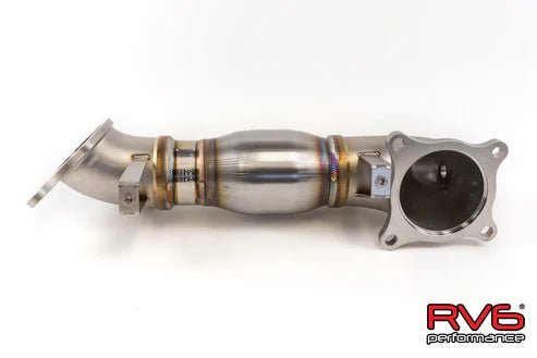 RV6 High Temp Catted Downpipe for 17+ Civic Type-R ITS 2.0T FK8/FL5/DE5