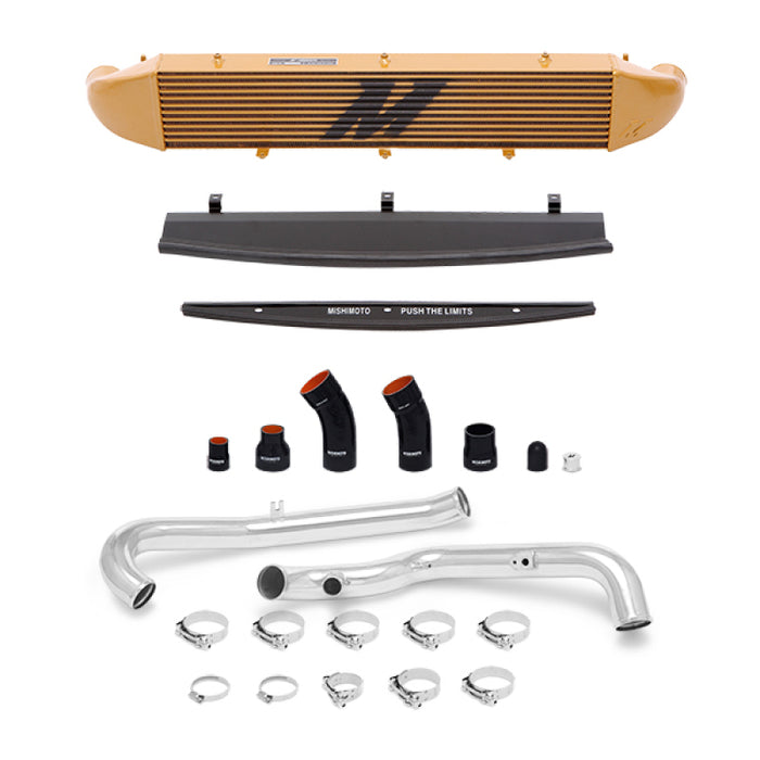 Mishimoto 2014-2016 Ford Fiesta ST 1.6L Front Mount Intercooler (Gold) Kit w/ Pipes (Silver)
