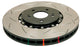 DBA 12-16 Ford Focus ST T3 5000 Series Uni-Directional Slotted Rotor Black Hat - Front