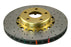 DBA 02-10 WRX / 13+ FR-S / 13+ BRZ Premium Front Drilled & Slotted 5000 Series Rotor w/ Gold Hat