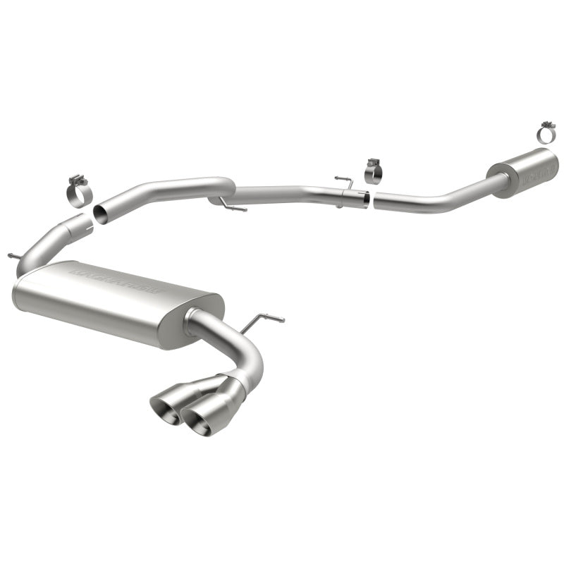 MagnaFlow 12 Ford Focus L4 2.0L HB Single Straight P/S Rear Exit Stainless Cat Back Perf Exhaust