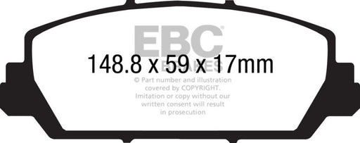 EBC 12+ Acura RDX 3.5 Ultimax2 Front Brake Pads
