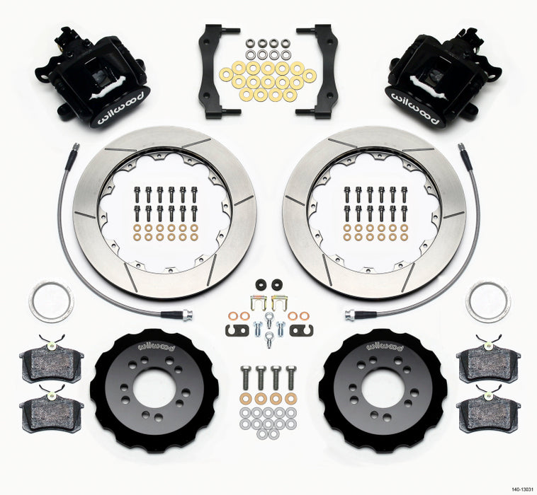 Wilwood Combination Parking Brake Rear Kit 12.88in 2013-Up Ford Focus ST w/ Lines