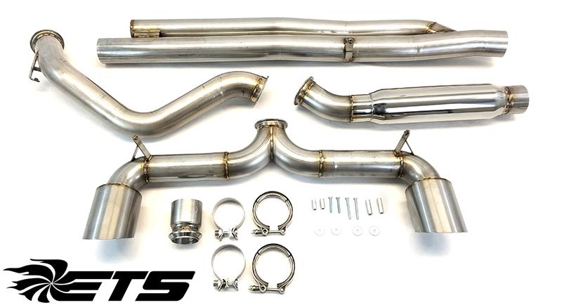 ETS Extreme Catback Exhaust System No Muffler Resonated - Ford Focus RS 2016+
