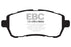 EBC 10+ Ford Fiesta 1.6 (FOR NON-ST/NON-TURBO) Greenstuff Front Brake Pads