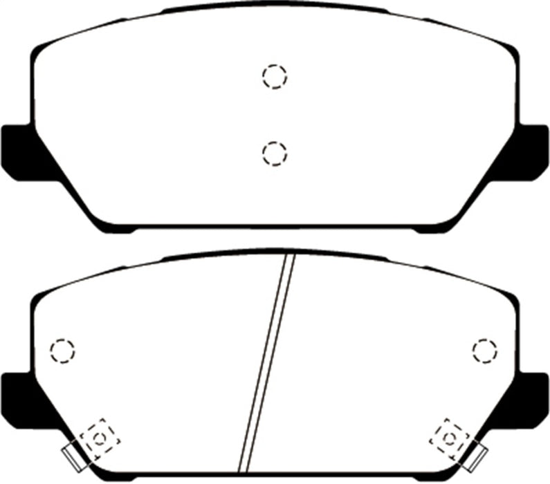 EBC 2019+ Hyundai Veloster Turbo N (2nd Gen) 2.0L Ultimax Front Brake Pads