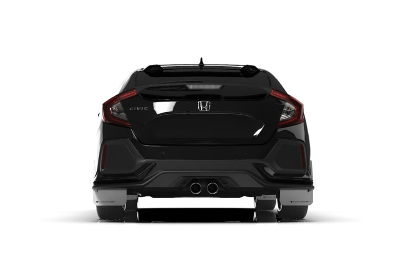 Rally Armor 17-21 Honda Civic Sport & Touring (Hatch) White UR Mud Flap w/ Black Logo
