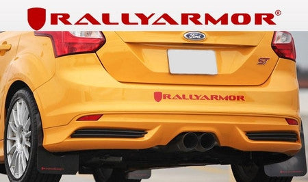Rally Armor UR Mudflaps Black Urethane Ford Fiesta ST 2014+